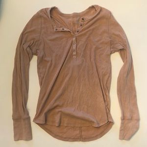 Aerie Henley Long Sleeve Shirt